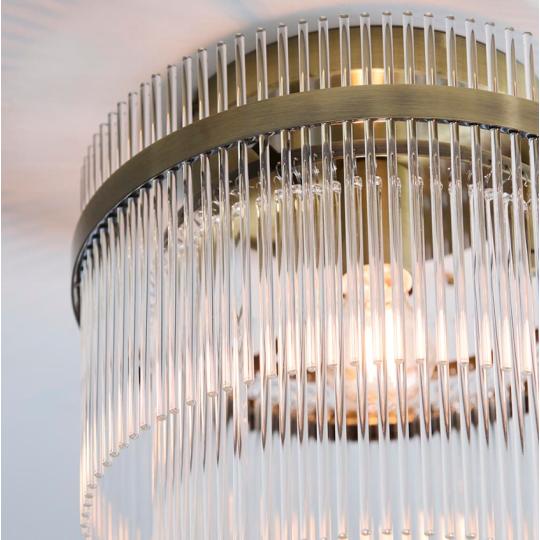 kerek kristaly uveg elegans klasszikus mennyezeti lampa uvegrud bronz rez alacsony belmagassag polgari vilagitas folyoso konyha haloszoba nappali luxus 2.jpg